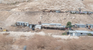 Beduinensiedlung ohne Wasser- und Stromanschluss (hier in der Westbank)